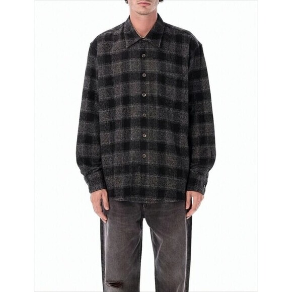 Our Legacy Relaxed Fit Checkered Long-Sleeve Shirt - NWT